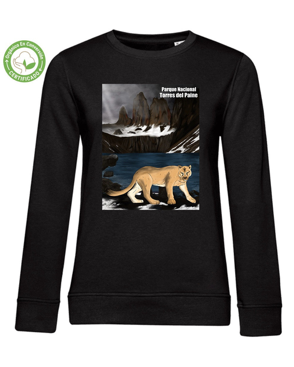 Polerón Eco Mujer Parque Nacional Torres del Paine Crew Neck