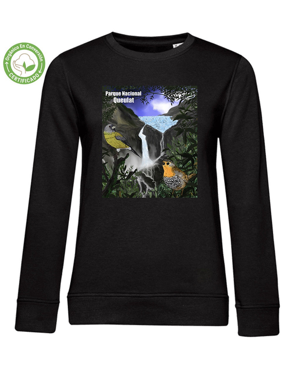Polerón Eco Mujer Parque Nacional Queulat Crew Neck
