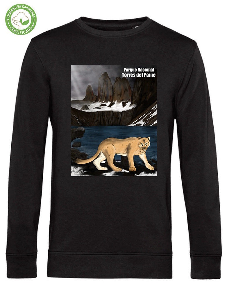 Polerón Eco Hombre Parque Nacional Torres del Paine Crew Neck