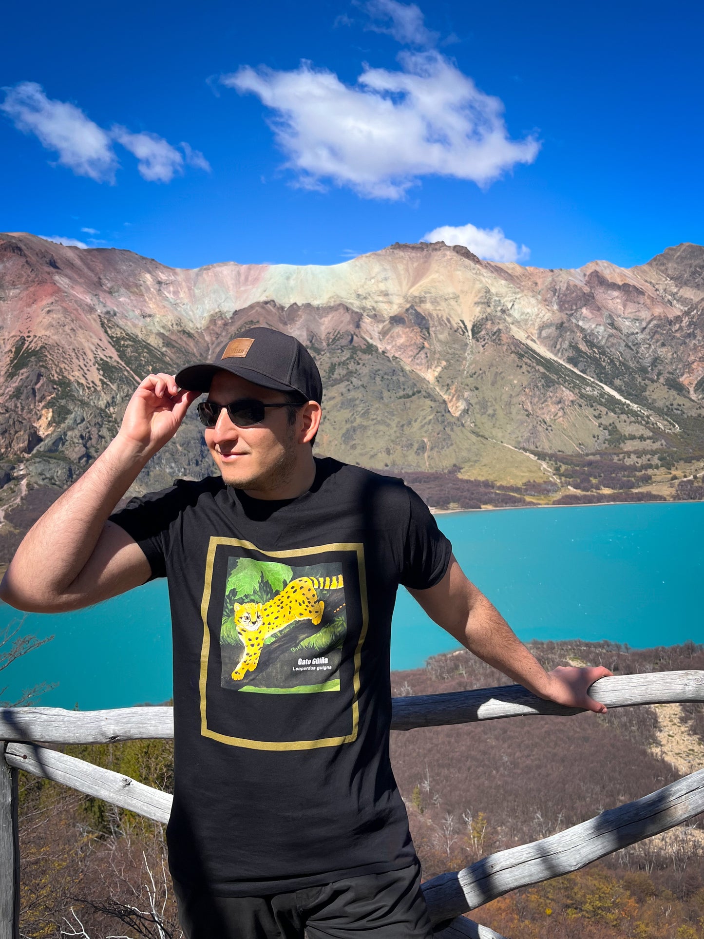 Polera Eco Hombre Gato Guiña