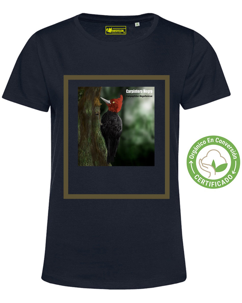 Polera Eco Mujer Carpintero Negro
