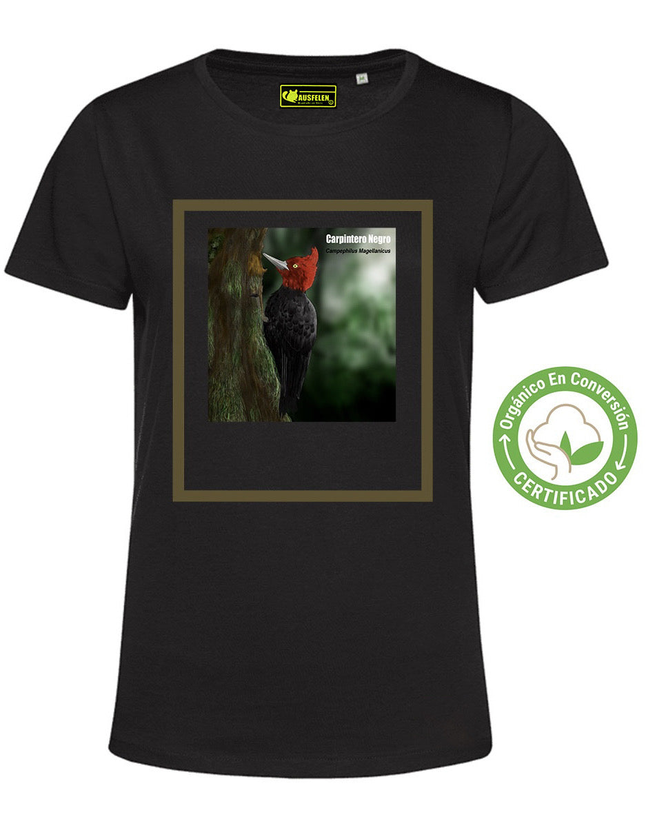 Polera Eco Mujer Carpintero Negro